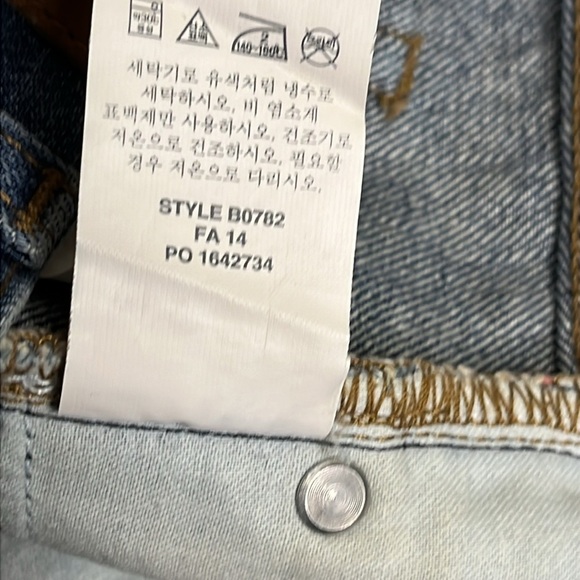 Point Sur Denim straight leg distressed raw hem Jeans - Picture 8 of 17